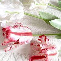 Elegante para el hogar, fiesta, accesorios de fotografía de boda, jarrón, decoración de mesa DIY, flor falsa, loro Artificial, tulipán, ramo de boda - details 3