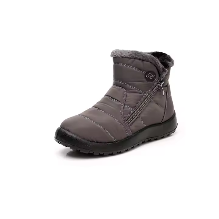 Botas de nieve lona engrosada madre zapatos de algodón botas cortas botas de algodón antideslizantes - 1
