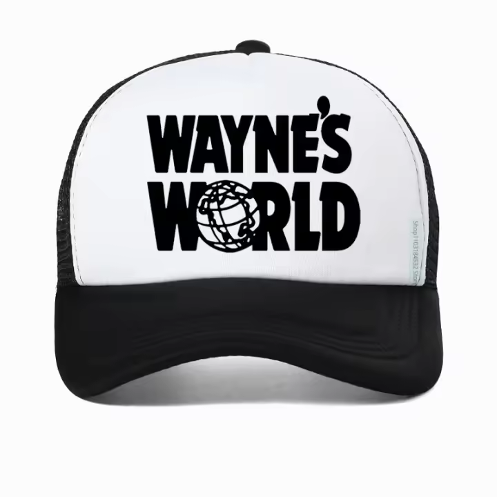 Wayne's World-gorra de béisbol para hombre y mujer, gorro de algodón con cierre trasero, estilo Hip Hop, camionero - 1