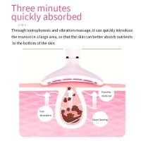 Masajeador facial, Antiarrugas Masajeador Cara Cuello, 45 ℃ y 3 modos de masaje con dispositivo facial, EMS Masajeador Facial eléctrico con 45 ℃ y 3 modos la piel del cuello - details 4
