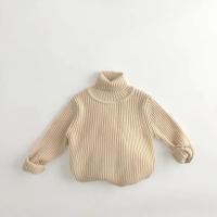 Suéteres para niños, jerseys de cuello alto para niños, prendas de punto Vintage para niñas, suéter con Base cálida - details 9