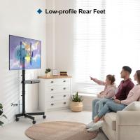 Soporte TV Ruedas para Televisión de 23 a 60 Pulgadas, Soporte TV Móvil con Estante para Portátil y Altura Ajustable, Carga Máx. 25 kilos y 400x400 mm - details 5