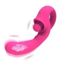 Empaque privado Vibrador Dildo Sexy Para Lamer Vibro Lengua hine Juguetes para Clítoris Varita de Clítoris Masturbador Sexual Sugador Estimulador Punto G Femenino - details 10