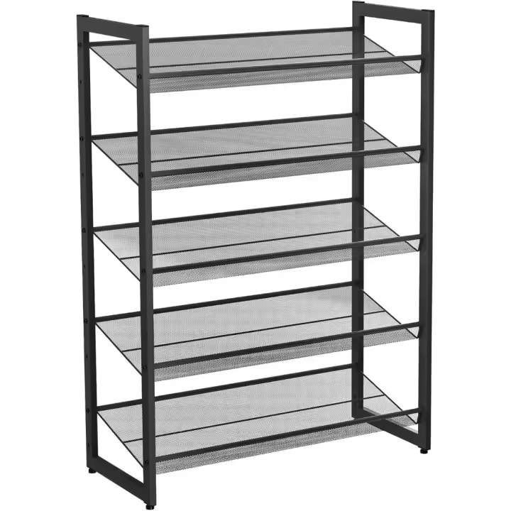 Estantería de Metal para Zapatos Organizador de 5 Niveles para 15-20 Pares de Zapatos - 1