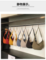 Bolso cruzado minimalista de gran capacidad para mujer, bolso pequeño de hombro para estudiante, bolso de dumplings versátil, nuevo estilo - details 29
