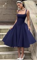 Vestido de chaleco de color sólido de ropa de mujer europea y americana - details 5