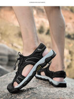 Sandalias de Cuero de Vaca de Primera Calidad Tamaño Grande Ideal para Montañismo, Viajes al Aire Libre, Ocio de Verano para Hombres Estilo de Bolsa de Cabeza - details 26