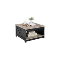 Centro Elevable y Extensible con Revistero 98x50x(41,8-56) cm Mesa Cafe Elevable para Salón Comedor con Estante Mesita Mueble Salon Comedor Espresso - details 9