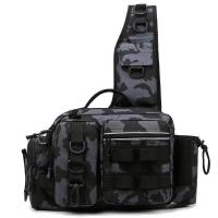 Bolso de cintura versátil para hombres, bolso de pecho, bolso cruzado de hombro para exteriores, bolso para cañas de pescar, bol - details 11
