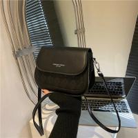 Bolso de hombro con solapa para mujer, bandolera de cuero PU, Estilo Vintage, cuadrado, pequeño - details 14