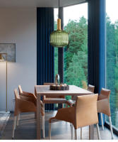 LEFAN-luz colgante LED nórdica para comedor, lámpara de mesa para restaurante, sala de estar, linterna a rayas, 30CM - details 7
