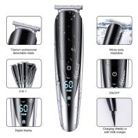 Recortador de pelo ajustable todo en uno para hombres, afeitadora corporal profesional, cortadora de pelo, recargable por usb, litio - details 2