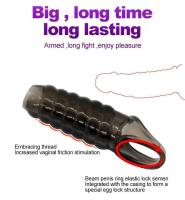 Empaque privado, juguetes sexys con bucle de manga para hombres, anillo para retrasar la eyaculación, condón erótico, consolador para adultos, sin vibrador, Sex Shop - details 23