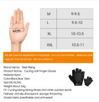 WEST BIKING-guantes de medio dedo para ciclismo, antideslizantes, para ciclismo de montaña y carretera, para hombre y mujer - details 1