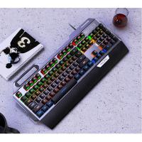 K100 Metal Verdadero Teclado Mecánico Pomo Reposamanos Gaming Eje Cian Cableado USB - details 17