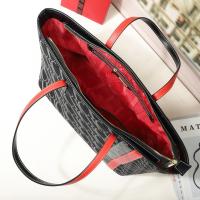CHHC bolso de las mujeres de la moda de color a juego bolso de hombro retro de las mujeres de impresión de letras bolso decorativo de las mujeres - details 3