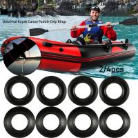 Protectores contra salpicaduras para canoa, accesorios universales para balsa negra, Kayak, Oar, anillo de goteo de repuesto, piezas de paleta de Propel, 2/4 piezas - details 2