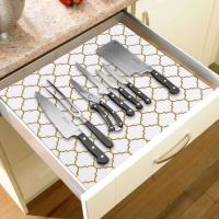 1 rollo de revestimiento para estantes, antideslizante para refrigerador, impermeable y cortable, almohadilla no adhesiva, gabinete a prueba de humedad - details 2