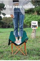 Silla plegable portatil ligera Pesca al aire libre camping playa familiares party - details 8