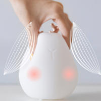 Luz nocturna de silicona para niños y bebés, lámpara de Ambiente de Navidad, recargable, táctil, ciervo, conejo, cartón Led - details 12