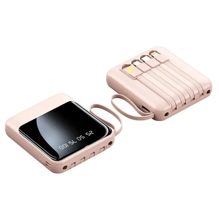 Viene con un contador de Energía de 4 cables, 20000mAh, Gran capacidad de carga rápida, Carga Flash, ultradelgado - 1