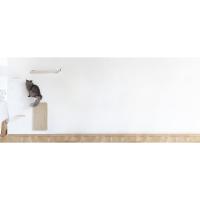 LucyBalu. ®   Juego de 3 paredes de escalada para gatos |   Escaleras para gatos para paredes interiores y exteriores |   Parque de pared para gatos de hasta 7 kg |   Pasos para fijación en la pared - details 0