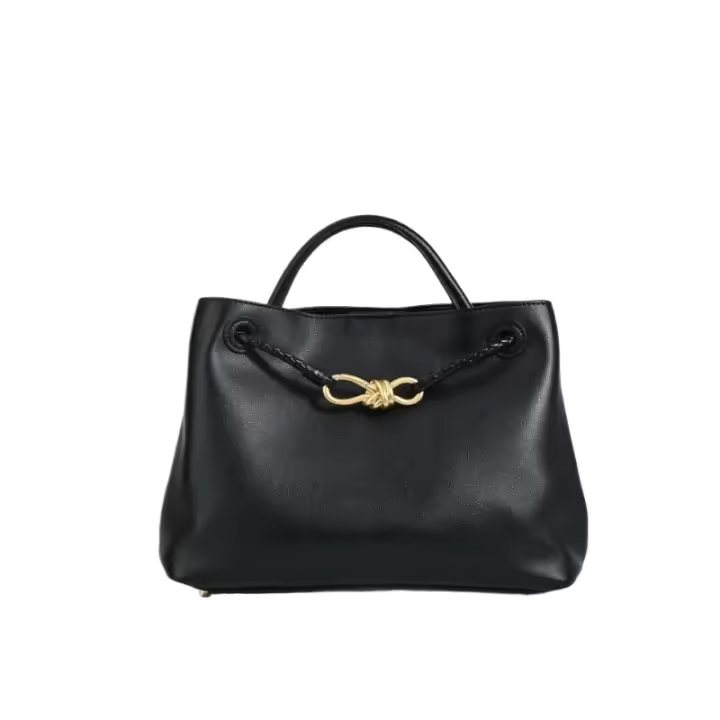 Bolso para mujer nuevo bolso de mano con lazo negro original bolso de mensajero portátil de gran capacidad para viajes diarios para mujer. - 1