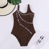 Bañador de una pieza con correa redonda para mujer, traje de baño Sexy de Color sólido con Espalda descubierta, ropa de playa para vacaciones - details 11