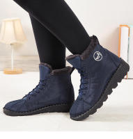 Zapatos de algodón para nieve impermeables antideslizantes, botas cortas de gran tamaño, botas de terciopelo grueso - details 4