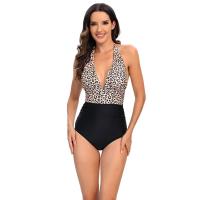 Traje de baño de una pieza estampado a la moda Traje de baño para mujer Bikinis sexis - details 0