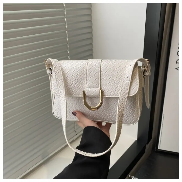 Bolso de Crocodilo Texturado de Alta Calidad Bolso Cuadrado Pequeño para Mujer 2025 - 1