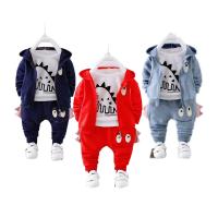 Conjunto de ropa de bebé, ropa de algodón de dibujos animados para niños pequeños, ropa de bebé de tres piezas - details 2