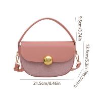 Bolso cruzado de lentejuelas de estilo coreano a la moda, bolso de sillín de Pu de medio círculo, correa ajustable, bolso de hombro de gran capacidad para mujer - details 0