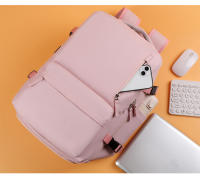 Mochila de gran capacidad para mujer, bolsa de escuela ligera grande, mochila de equipaje multifuncional, bolsa de viaje de viaje corto - details 20