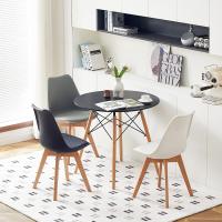 Comedor Redondo, Mesa Torre Moderna y Patas de Madera de Hay, 80 * 75 cm - details 14
