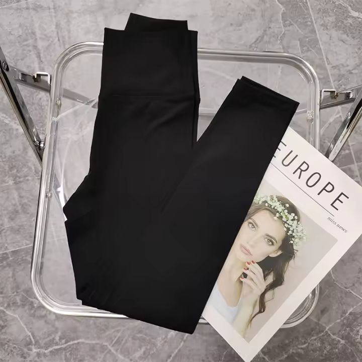 Leggings de Yoga de Cintura Alta Leggings Deportivos de Nylon para Mujeres Longitud del Tobillo - 1