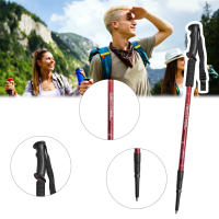 Bastones de Trekking de aleación de aluminio, fuerte utilidad, herramienta de montañismo, adecuado para acampar, mochilero - details 1