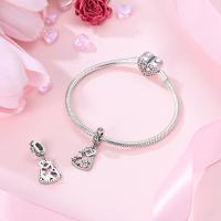 Abalorios Originales de Plata 925, Cuentas en Forma de Corazón de Padres e Hijos, Compatibles con Pulseras de Plata 925 para Mujer, Fabricación de Joyas DIY - details 3