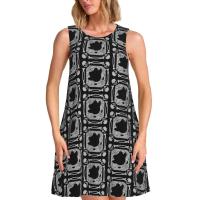 Vestido Duo de búho sin mangas informal para mujer, divertido pájaro verde, viajes personalizados, D-Duogos - details 128