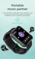 Reloj inteligente con pantalla completamente táctil de 1,69 pulgadas, oxígeno, presión arterial, prueba de frecuencia cardíaca, recordatorio de llamadas entrantes, IP67 - details 2