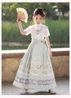Falda de caballo de alta gama para niñas, Hanfu mejorado Ming mad, ropa fina y antigua para niños, estilo Tang, verano - details 16
