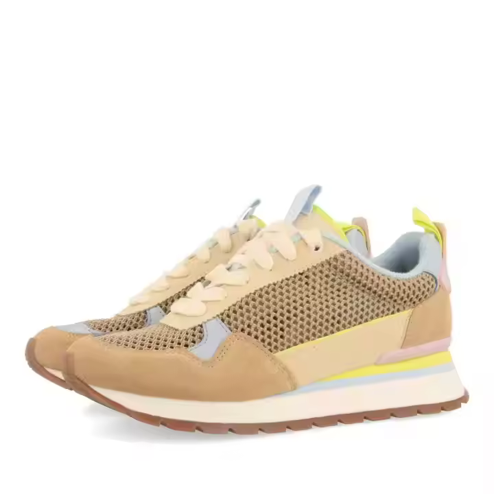 Gioseppo ZAPATILLAS BEIGE CON TEJIDO DE REJILLA PARA MUJER VAMO - Comodidad y Frescura - Ajuste Perfecto - Fabricación Responsable - Promover la Salud de los Pies - 1
