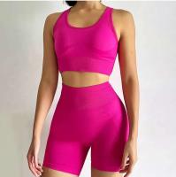 Conjunto de Yoga sin Costuras sin Mangas Ropa Deportiva de Secado Rápido para Mujeres - details 7