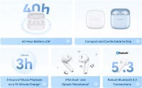Huawei-auriculares inalámbricos FreeBuds SE 2 con Bluetooth 5,3, impermeables IP54, táctiles, deportivos, con micrófono Negro - details 4