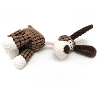 Juguete De Perro En Forma De Burro Tela De Corduroy Masticable Con Silbato Almohadilla De Hueso Para Entrenamiento De Mascotas Accesorios Para Perros - details 3
