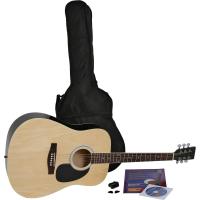 Guitarra acústica con bolsa, Color Negro - details 9