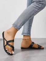 Zapatillas planas de moda casual para primavera-verano 2025 Uso hogareño y al aire libre sin cordones Combinables con todo Vacaciones en la playa - details 10
