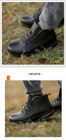 Botas calientes botas cortas de los hombres de lana resistente al frío al aire libre impermeable a prueba de nieve zapatos de algodón zapatos casuales hombres - details 3