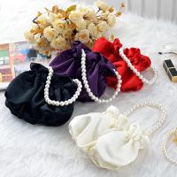 Mini bolso de cubo con cadena de perlas artificiales para mujer, Cartera de pulsera, bolso callejero - details 6