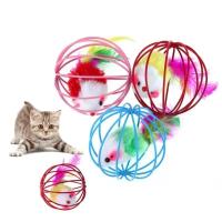 Juguete para mascotas para gatos - Jaula con bolas de ratón de color aleatorio para gatitos - Suministros y accesorios para mascotas para felinos - details 11
